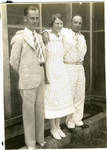 Visitors (John Stewart, Alice Stewart's brother on right) by Martha Alice Stewart