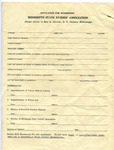 Application for Membership to the Mississippi State Nurses' Association by Martha Alice Stewart