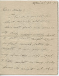 Letter from H. F. Belber (Frank) to Martha Alice Stewart, 23 April 1926