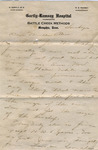 Letter written at Gartley-Ramsay Hospital, Memphis by Martha Alice Stewart