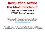 Inoculating before the next infodemic: Lessons learned from Covid fact-checkers by Kristen Alley Swain