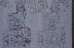 Map (Schools in Quitman County) by John E. Phay and University of Mississippi. Bureau of Educational Research