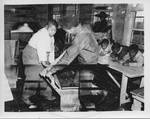 Card Pittman (Students Working on a Bench) by John E. Phay and University of Mississippi. Bureau of Educational Research