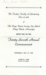 Commencement Program Front (1948) by Piney Woods School