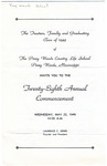Commencement Program Front (1949) by Piney Woods School