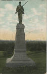Tennessee Monument, on Shiloh Battlefield by Curt Teich & Co.