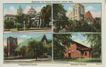 Methodist and Baptist Churches, Laurel, Miss. by Curt Teich & Co. and D. E. Levine Agency (Hattiesburg, Miss.)