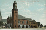 Market St. & City Hall, Meridian, Miss. by Souvenir Post Card Co. (New York, N.Y.)