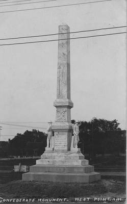 "Confederate Monument, West Point, Miss."