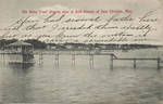The Water Front showing style of Bath Houses of Pass Christian, Miss. by J. Edward Hanson (Pass Christian, Miss.)