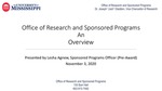 Overview of Sponsored Programs Administration