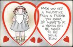 Valentine. When You Get a Valentine From a Friend by Author Unknown