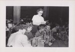 Cooperative School Lunch Program. Nutritional status of children in Ohio. Mrs. Richard Gluyas observing food acceptance in School Lunch Program. by USDA