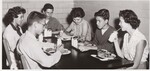 High School Students with Lunch Trays and Milk. by USDA