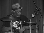 Chuck Cotton with the Bob Margolin Band by Gary Saretzky
