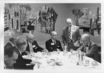 John Satterfield conversing with unidentified men. by Marks, Grauman (Cincinnati, Ohio)