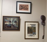 Framed photo and poster with Guitar by University of Mississippi. Libraries. Archives and Special Collections.
