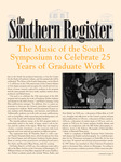 Southern Register. 2012.1 (Winter 2012) by University of Mississippi. Center for the Study of Southern Culture