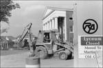 Construction on the Lyceum, University of Mississippi. by Kay Walraven