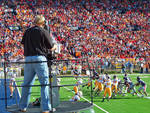 Cameraman, Vaught-Hemingway Stadium [University of Mississippi] by Ferriday McClatchy