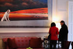 Couple with Painting [Alluvian Hotel Lobby] by Rachael Walker