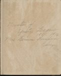 Equity League Minutes 1915-1916 by Mississippi Woman Suffrage Association and Secretary Mrs. Harmon Thompson