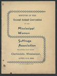 Minutes of the Second Annual Convention of the Mississippi Woman Suffrage Association by Mississippi Woman Suffrage Association
