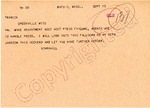 Berryhill to Traweek, 19 September 1962 by Author Unknown