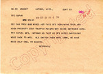 Berryhill to TFC Supervisor, 19 September 1962 by Author Unknown