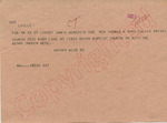 Oxford Mississippi Western Union in-house telegram, 20 September 1962 by Western Union Telegraph Company