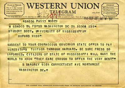 Western Union Telegraph Company to Deland, Florida by Western Union  Telegraph Company