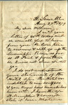 Letter, Jacob Thompson to William Thompson by Jacob Thompson