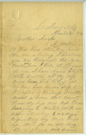 Letter, Joseph Thompson to Jacob Thompson by Joseph Thompson