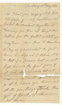 Letter, Nicholas Thompson to Jacob Thompson by Nicholas Thompson